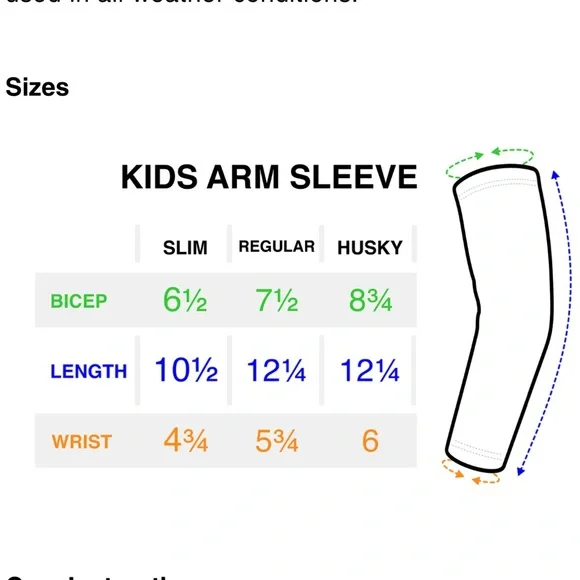 SLEEFS Youth Compression Arm Sleeves NWT, Set of 5~ Sz Slim (Small) - Picture 14 of 14